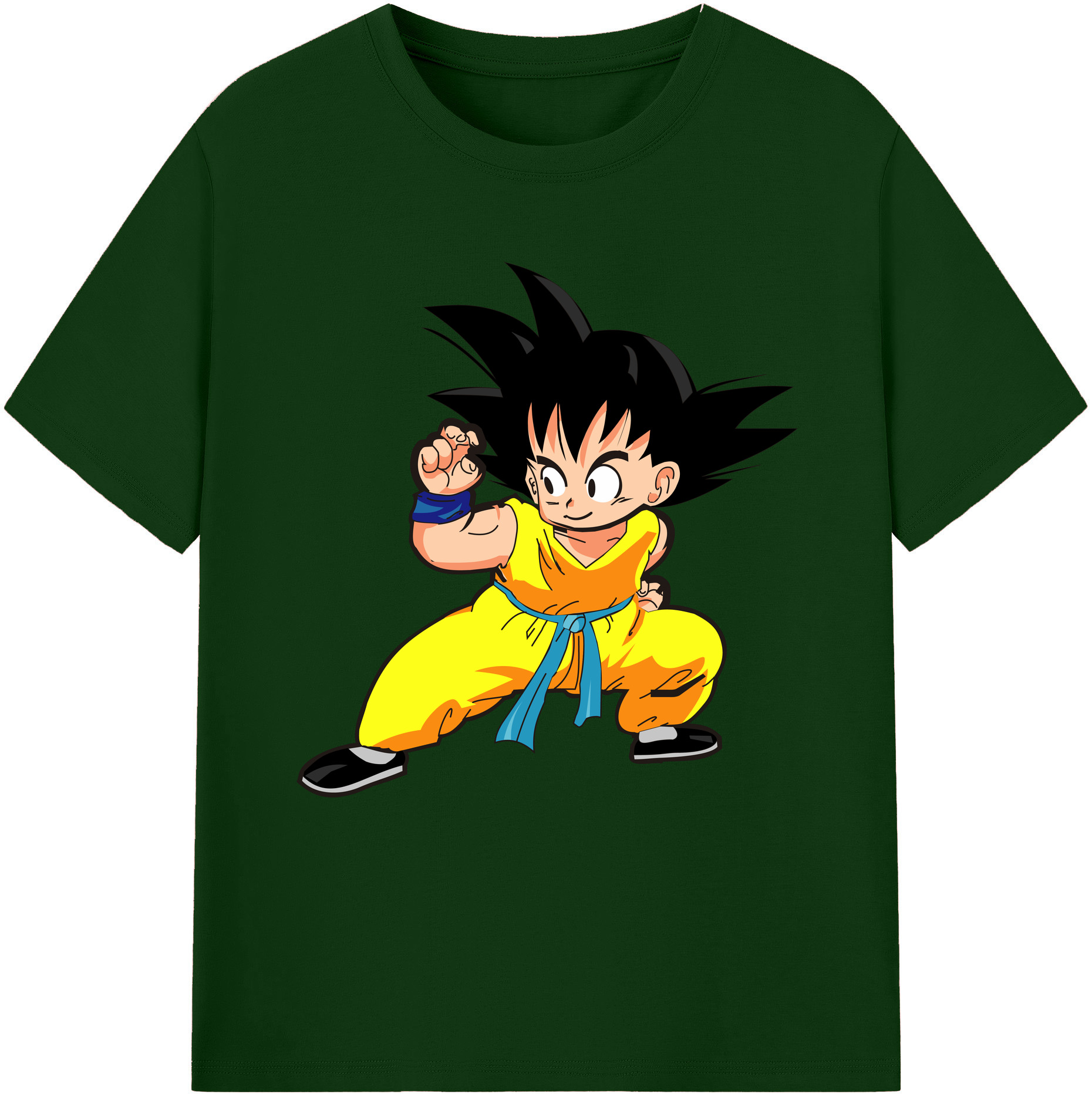 （画像用） ドラゴンボール 孫悟空（そん ごくう）Son Goku カカロット DRAGON BALL Kakarotto 綿100％半袖Tシャツ（フロントプリント）